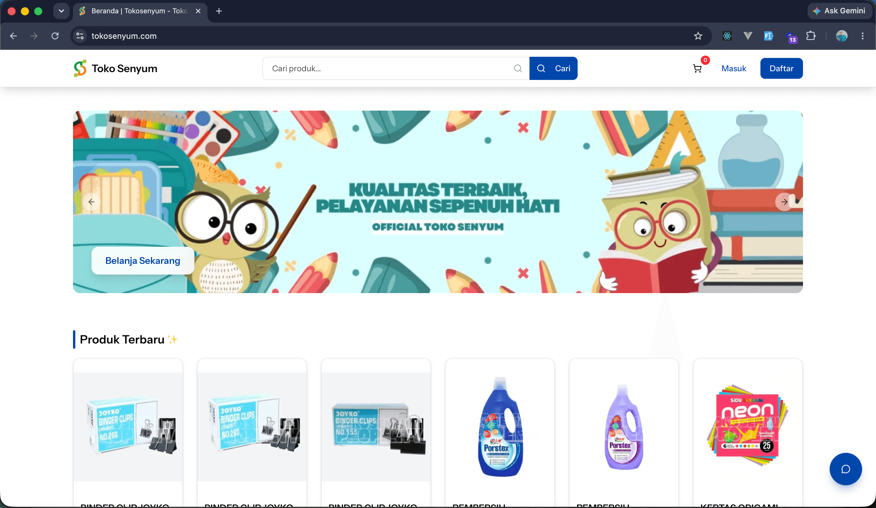 Toko Senyum Web Platform