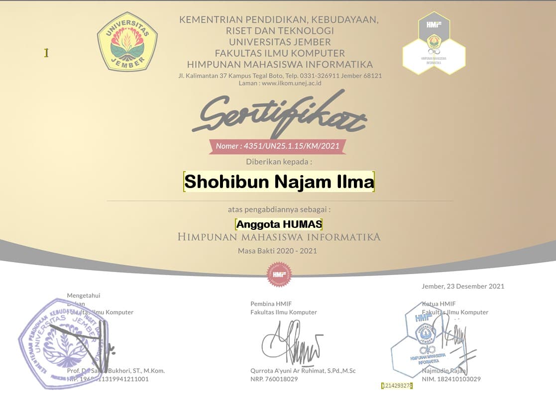 Member of the Public Relations Division
