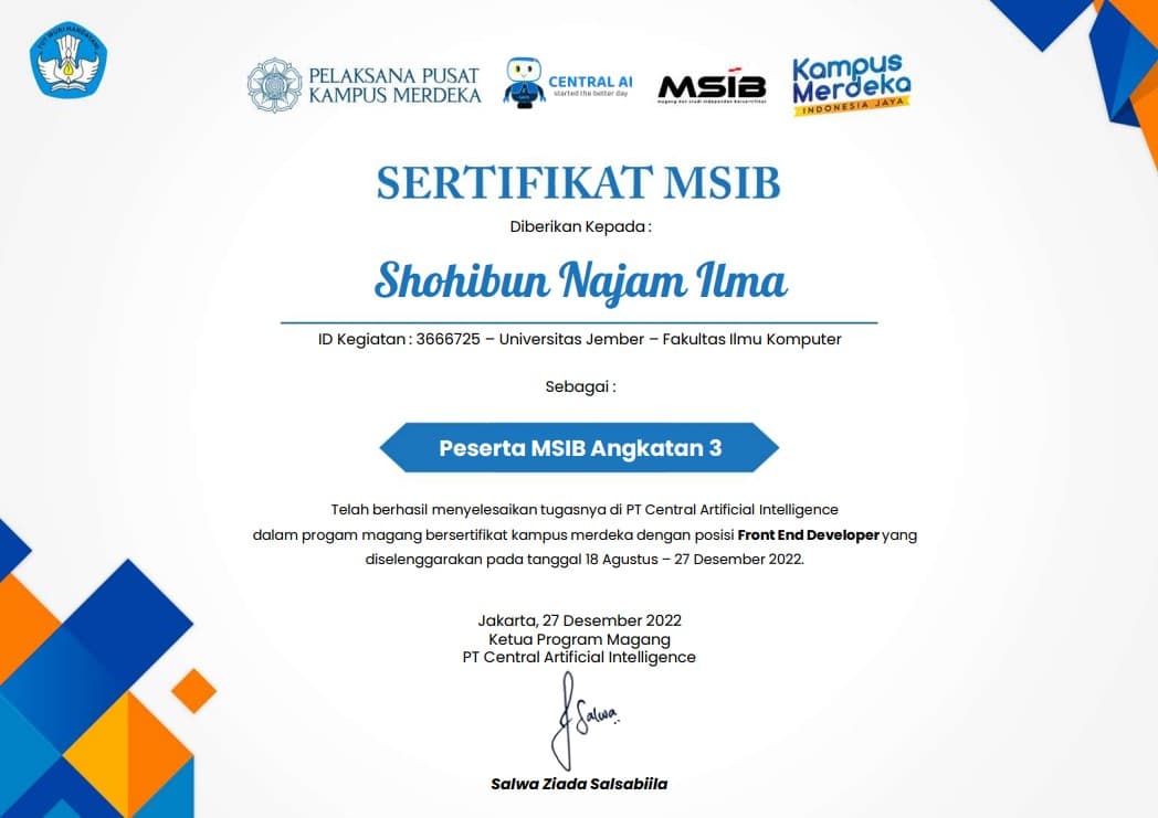 MSIB Participants Batch 3