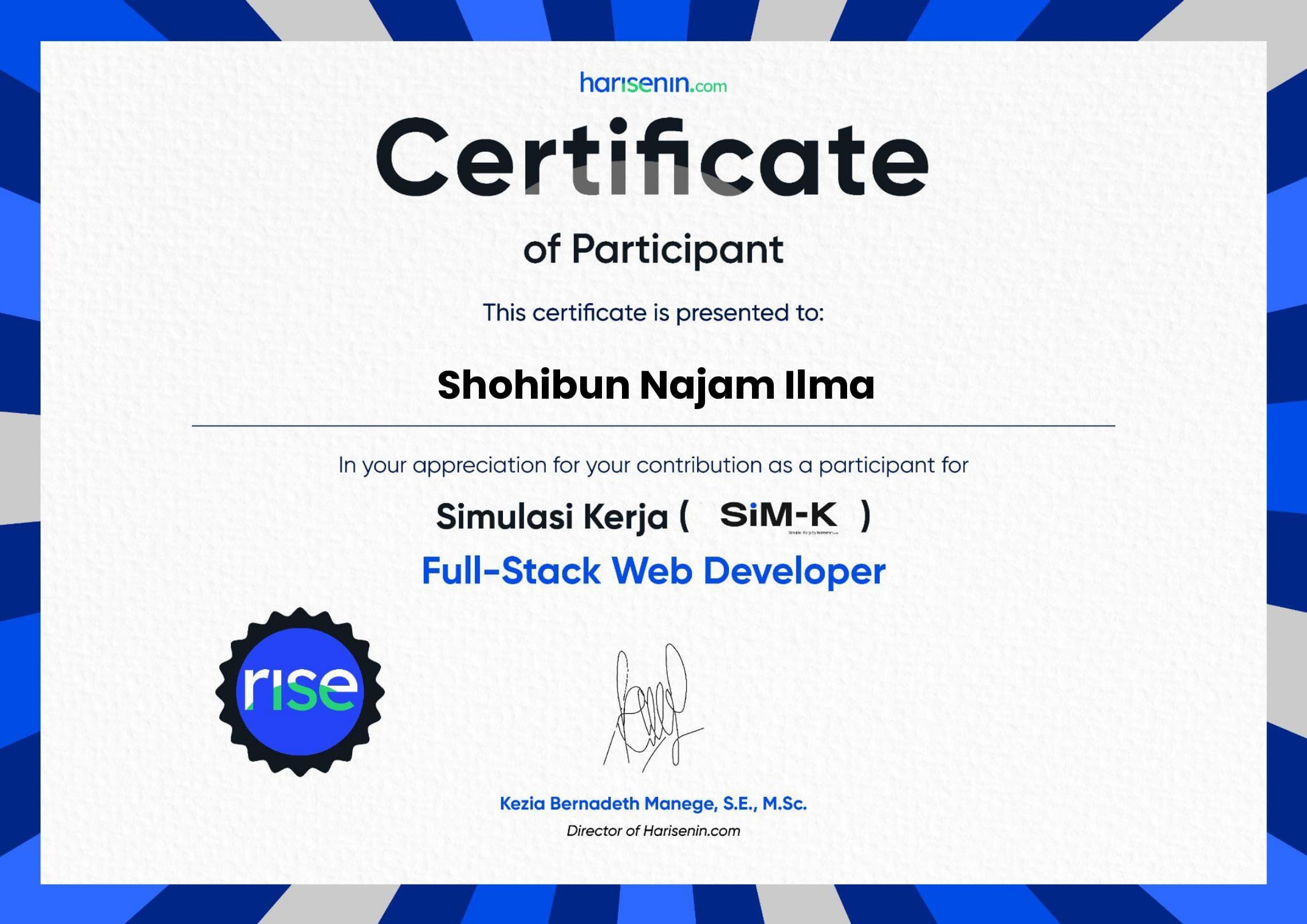 Full Stack Web Developer